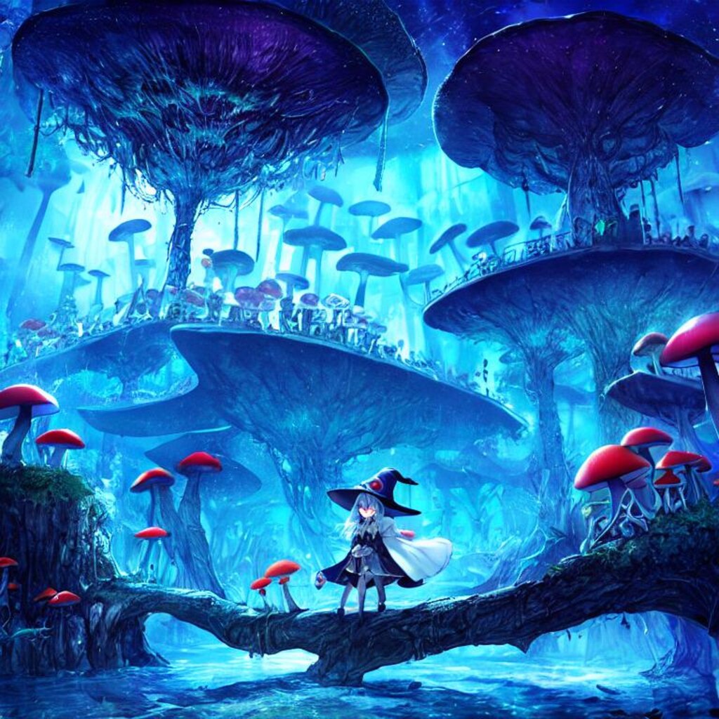 キノコの森の魔女の村