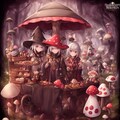 キノコの森の魔女の村 3枚目