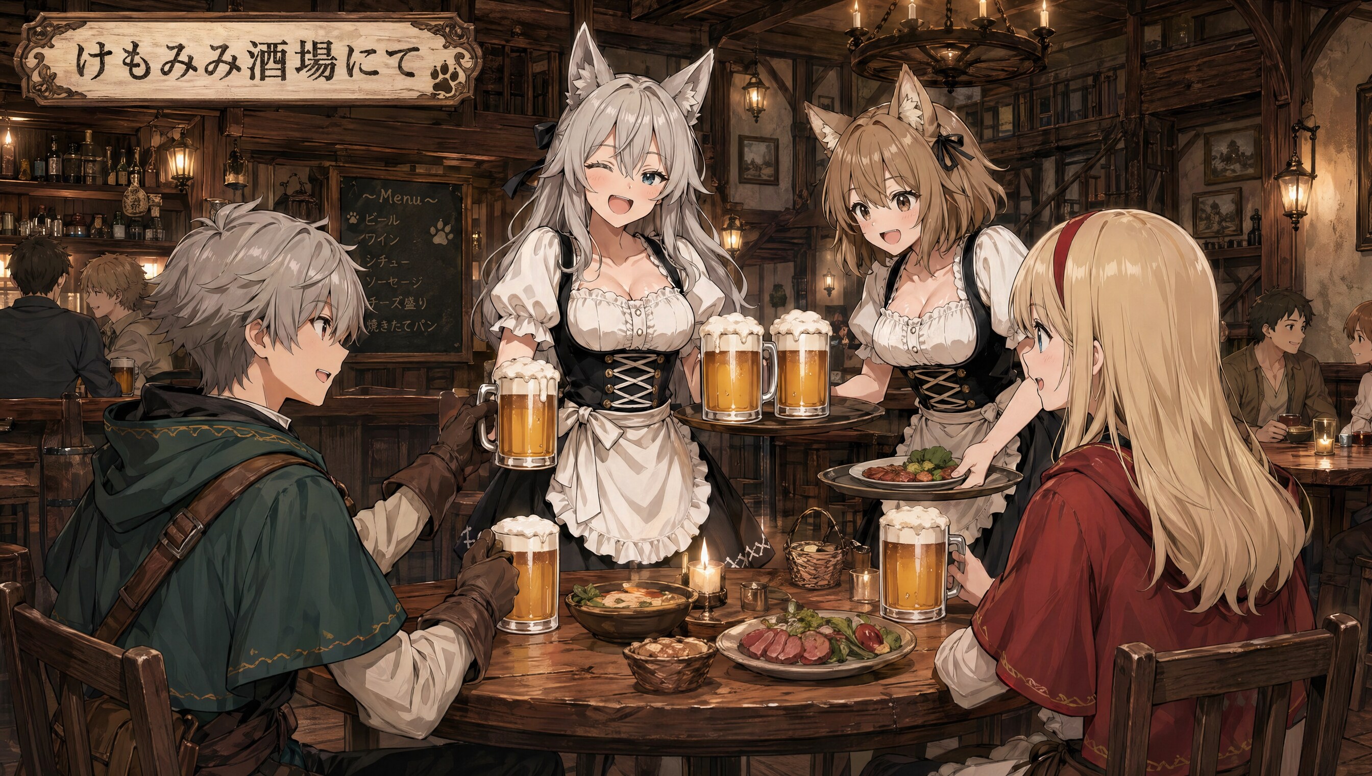 けもみみ酒場にて