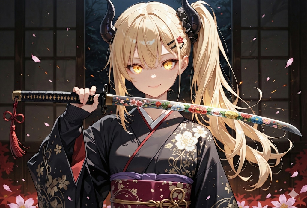 花の刀と女鬼高生さん