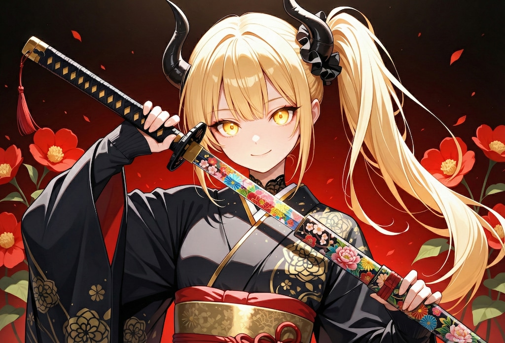 花の刀と女鬼高生さん