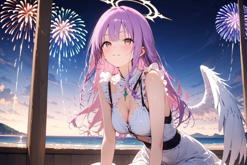 天使さんと花火（HALO）