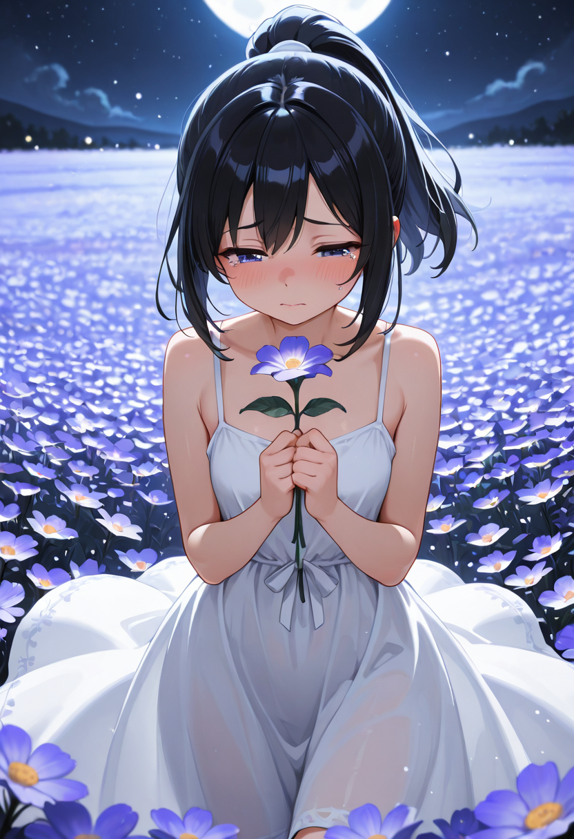 月の夜の涙