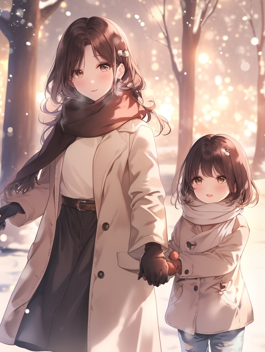 母と娘242 | の人気AIイラスト・グラビア