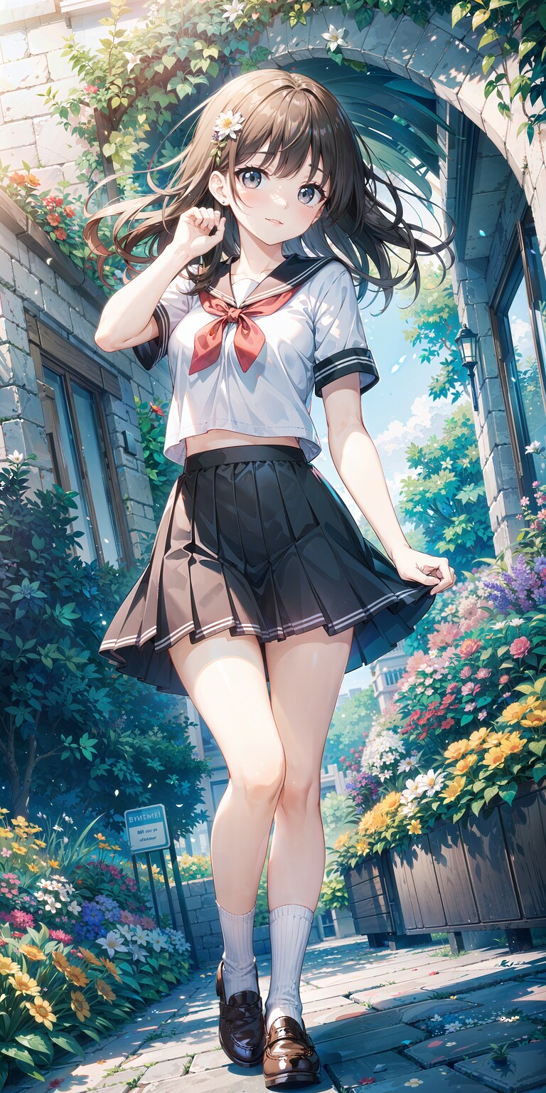 制服少女 140 | の人気AIイラスト・グラビア