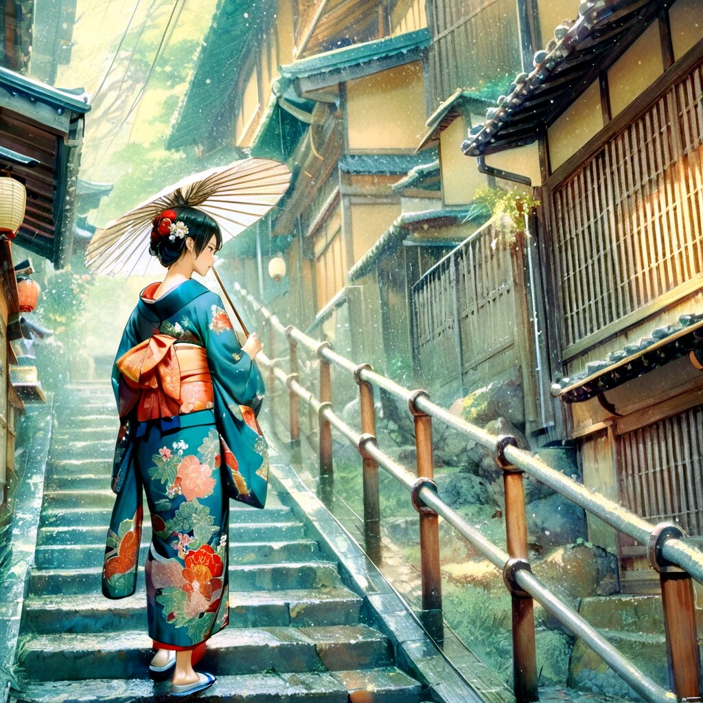 京都に来た④ (和の少女51)