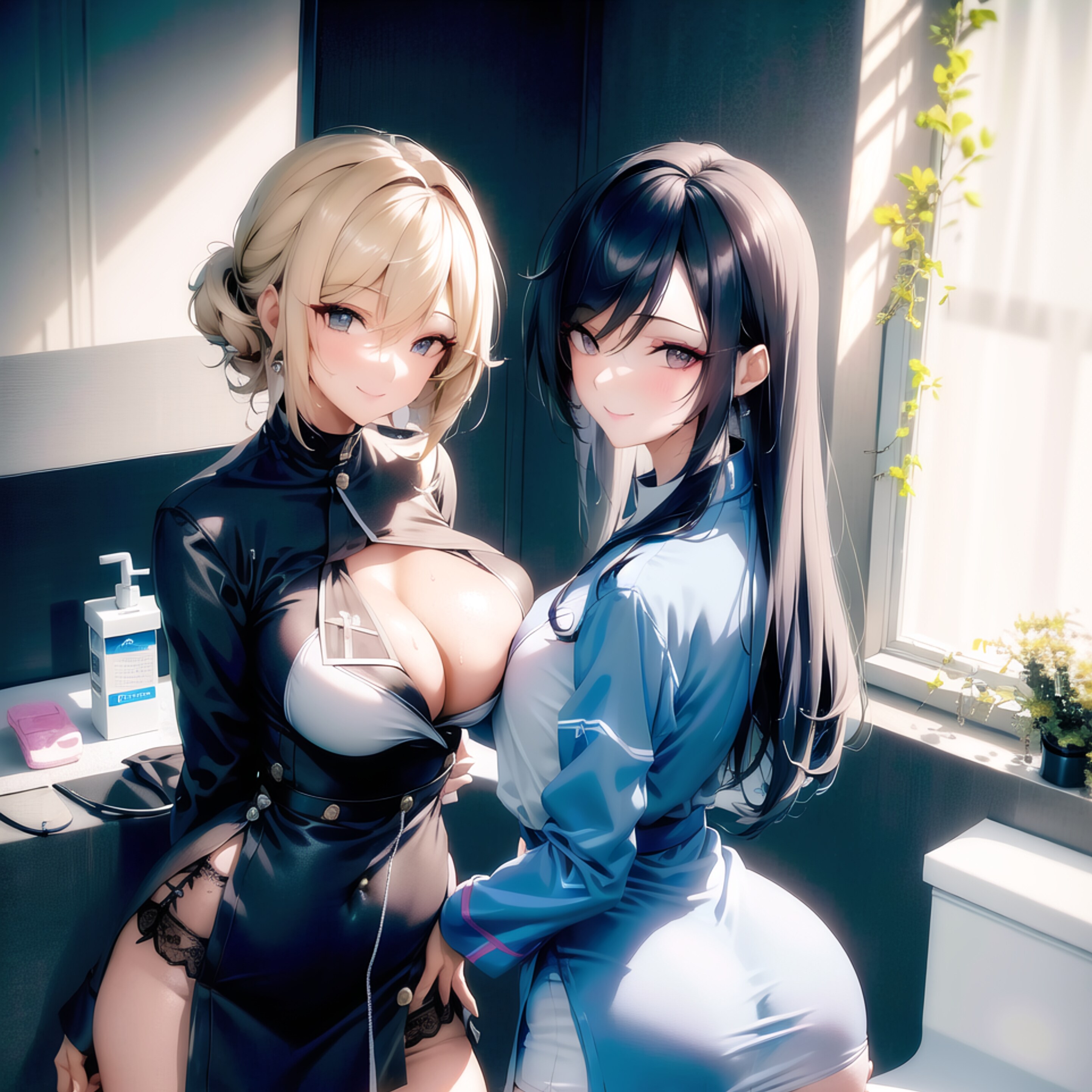 洗面所にて