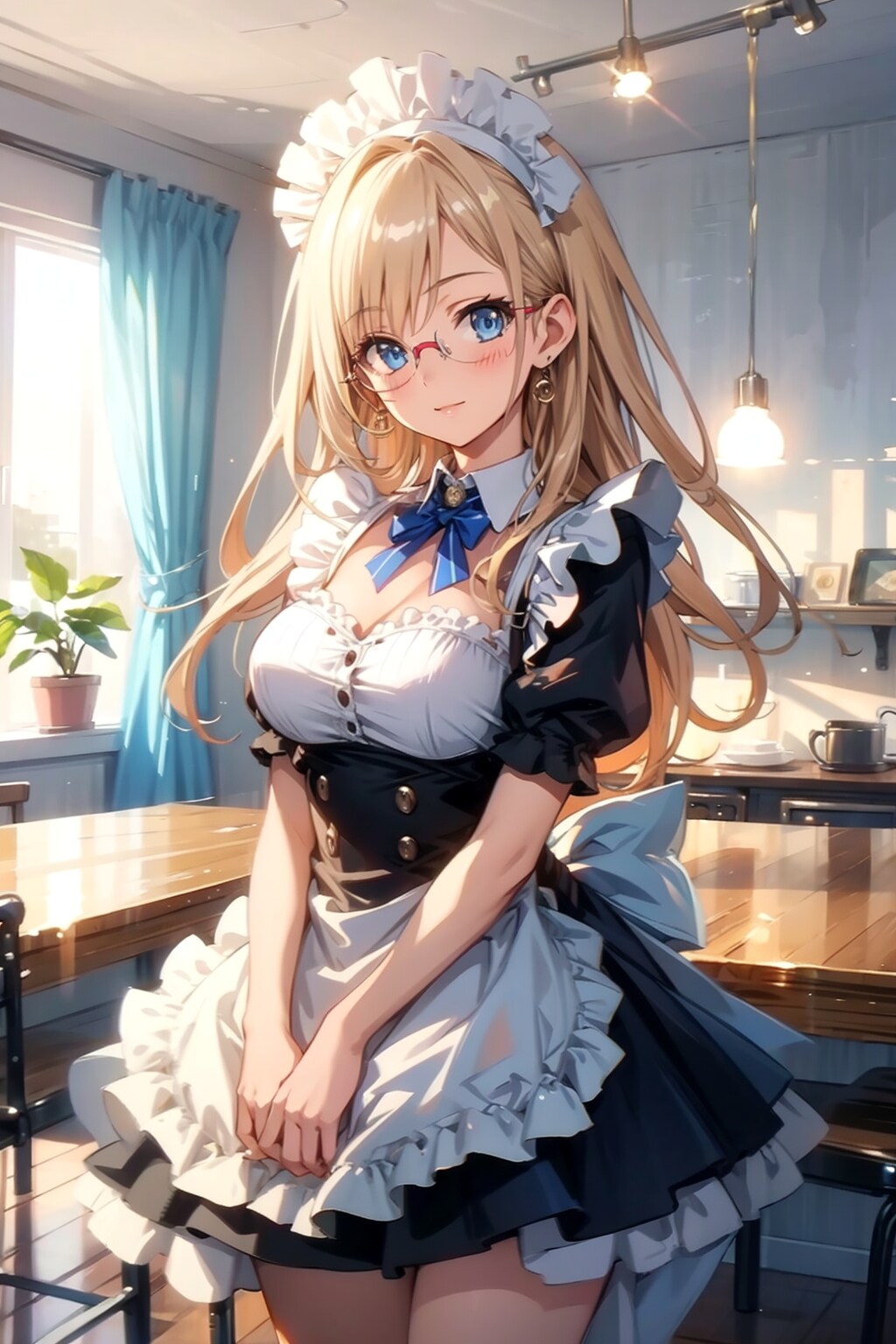 メガネ美少女メイド