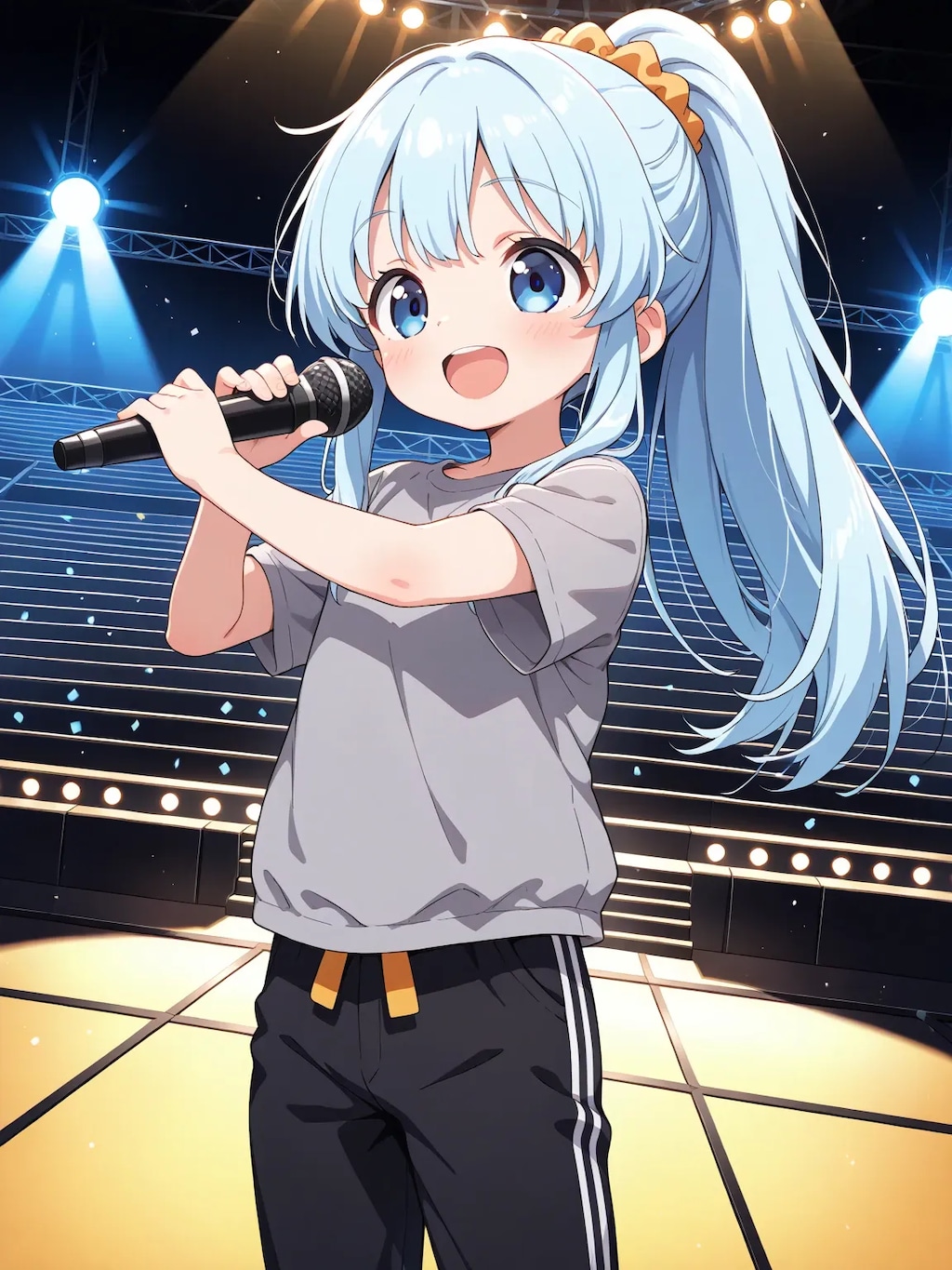 練習中のあおいちゃん