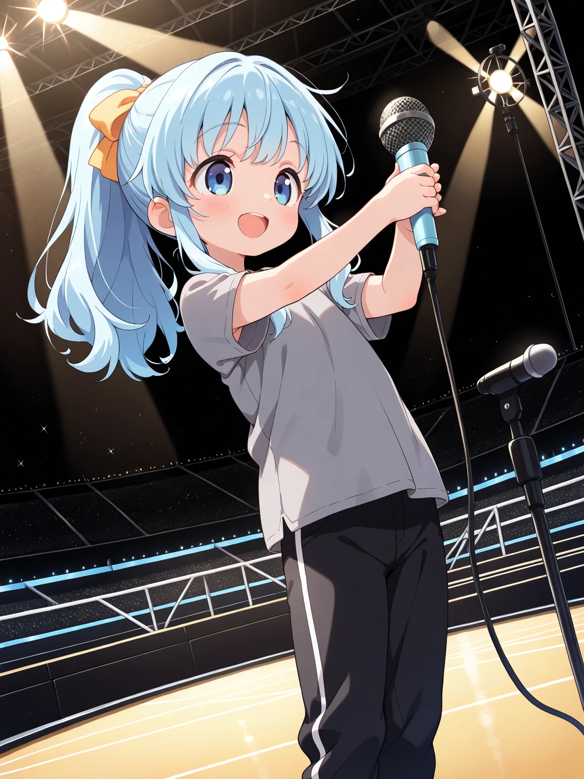 練習中のあおいちゃん