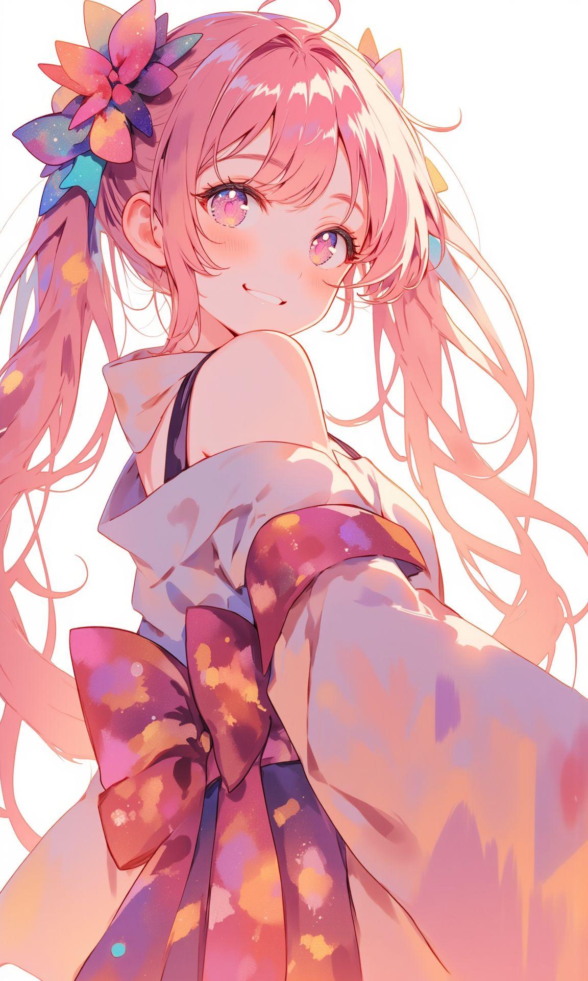 ピンク髪ツインテール | の人気AIイラスト・グラビア