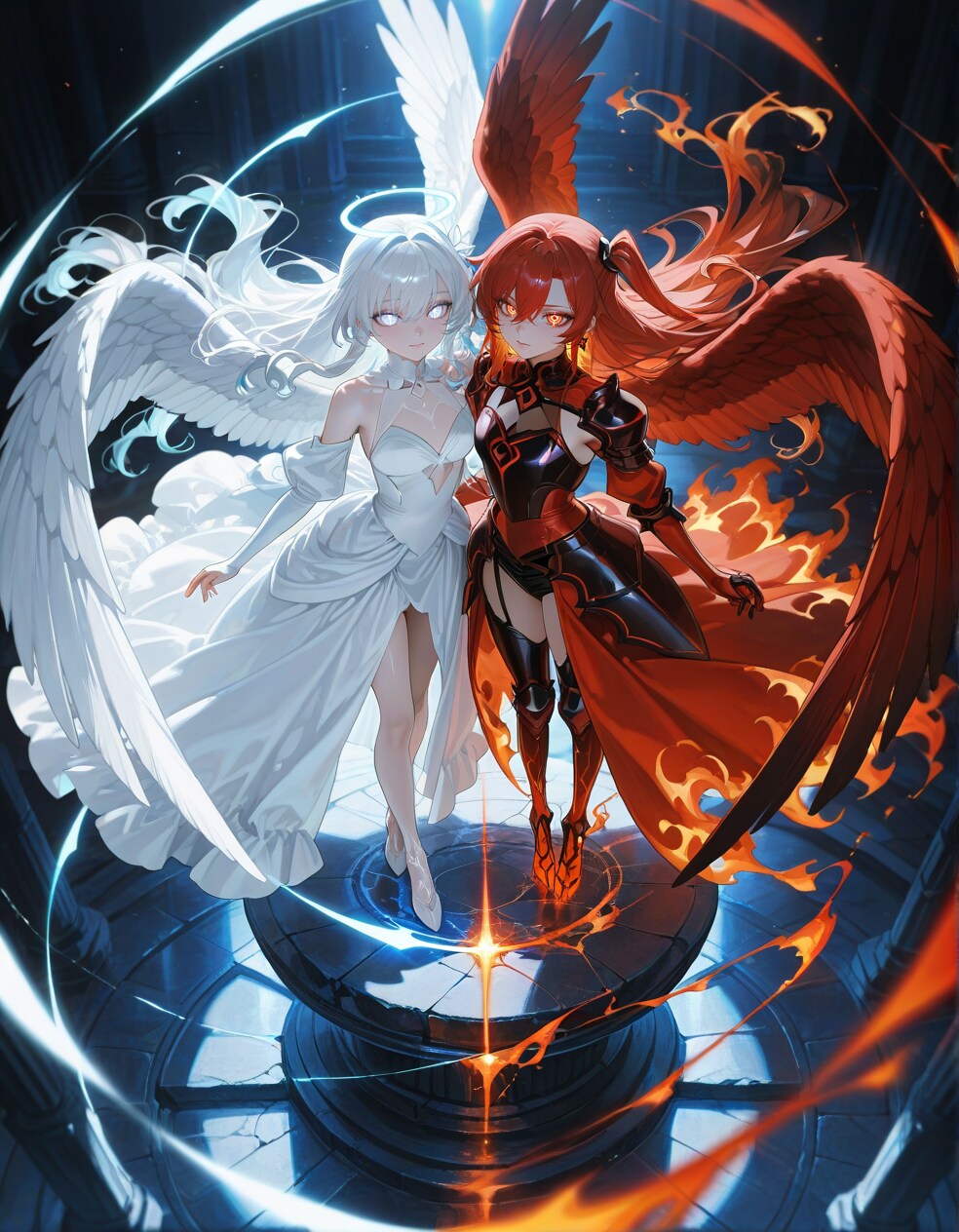 天使と悪魔の融合 | の人気AIイラスト・グラビア