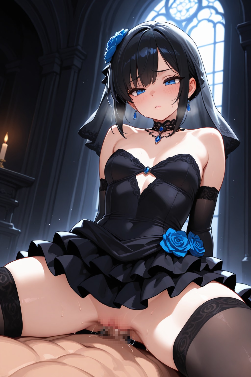 黒ウェディングドレス