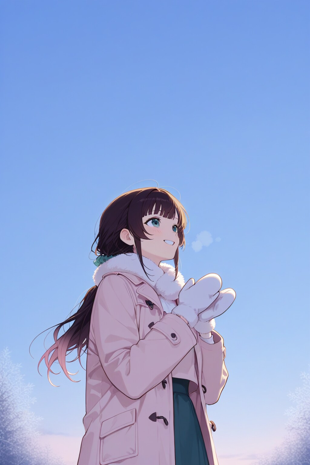 雪がやみ青空