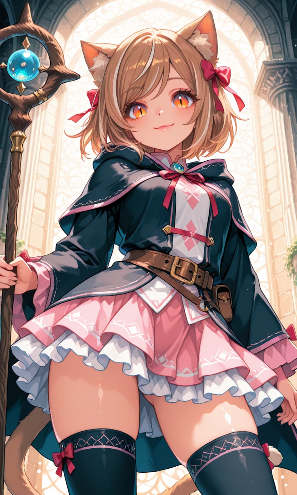 猫耳魔法使いの女の子