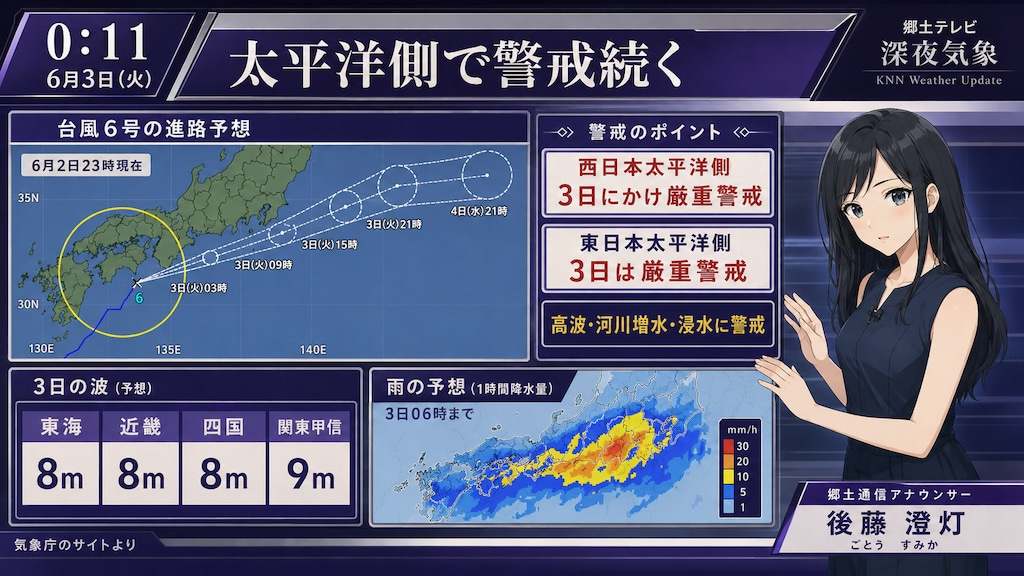 気象庁サイト・テレビ・ラジオで最新の情報を
