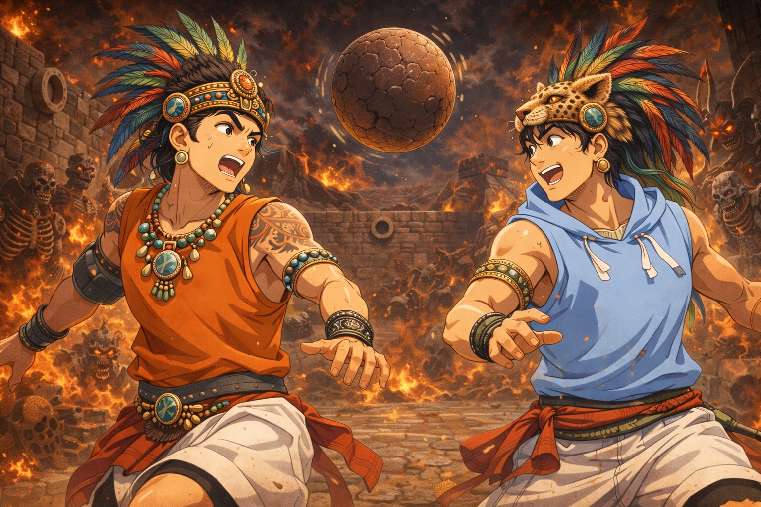 英雄双子フンアフプーとイシュバランケー | の人気AIイラスト・グラビア