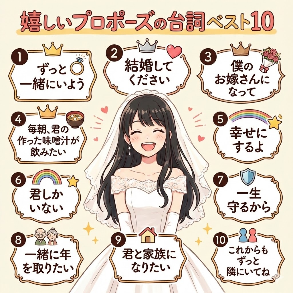 プロポーズの台詞