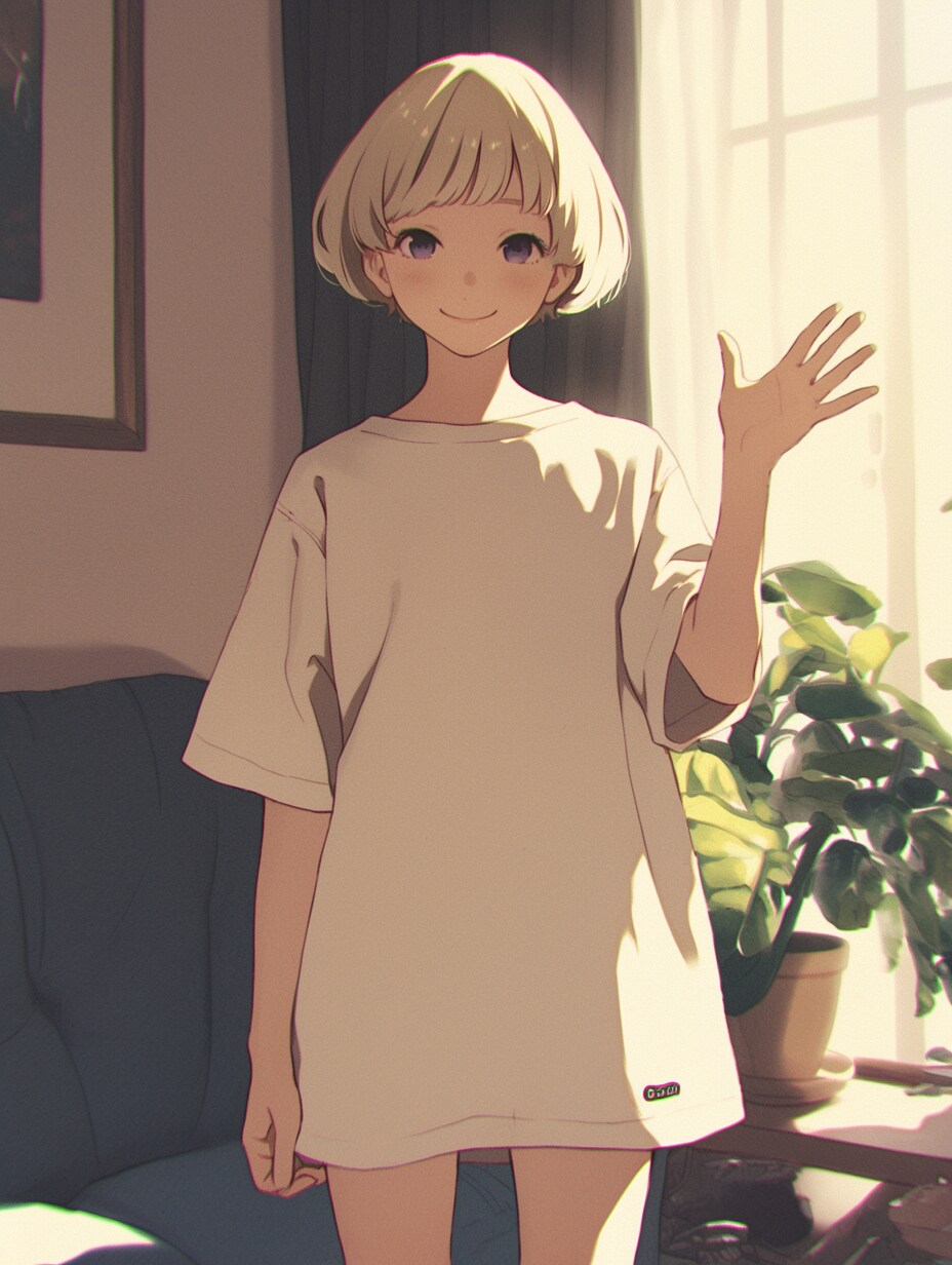 マッシュカットの子✨09