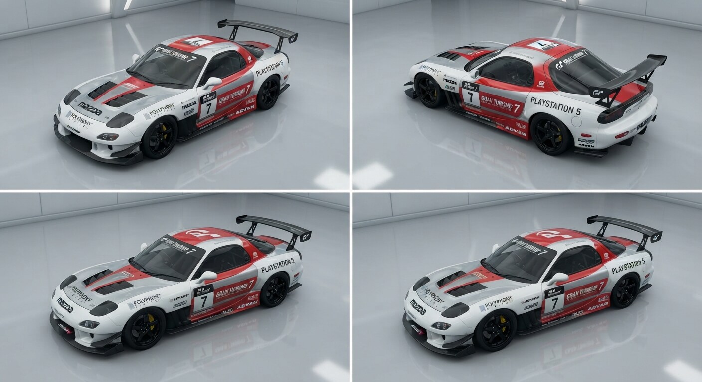FD3Sグランツーリスモプレゼントカー風 | の人気AIイラスト・グラビア