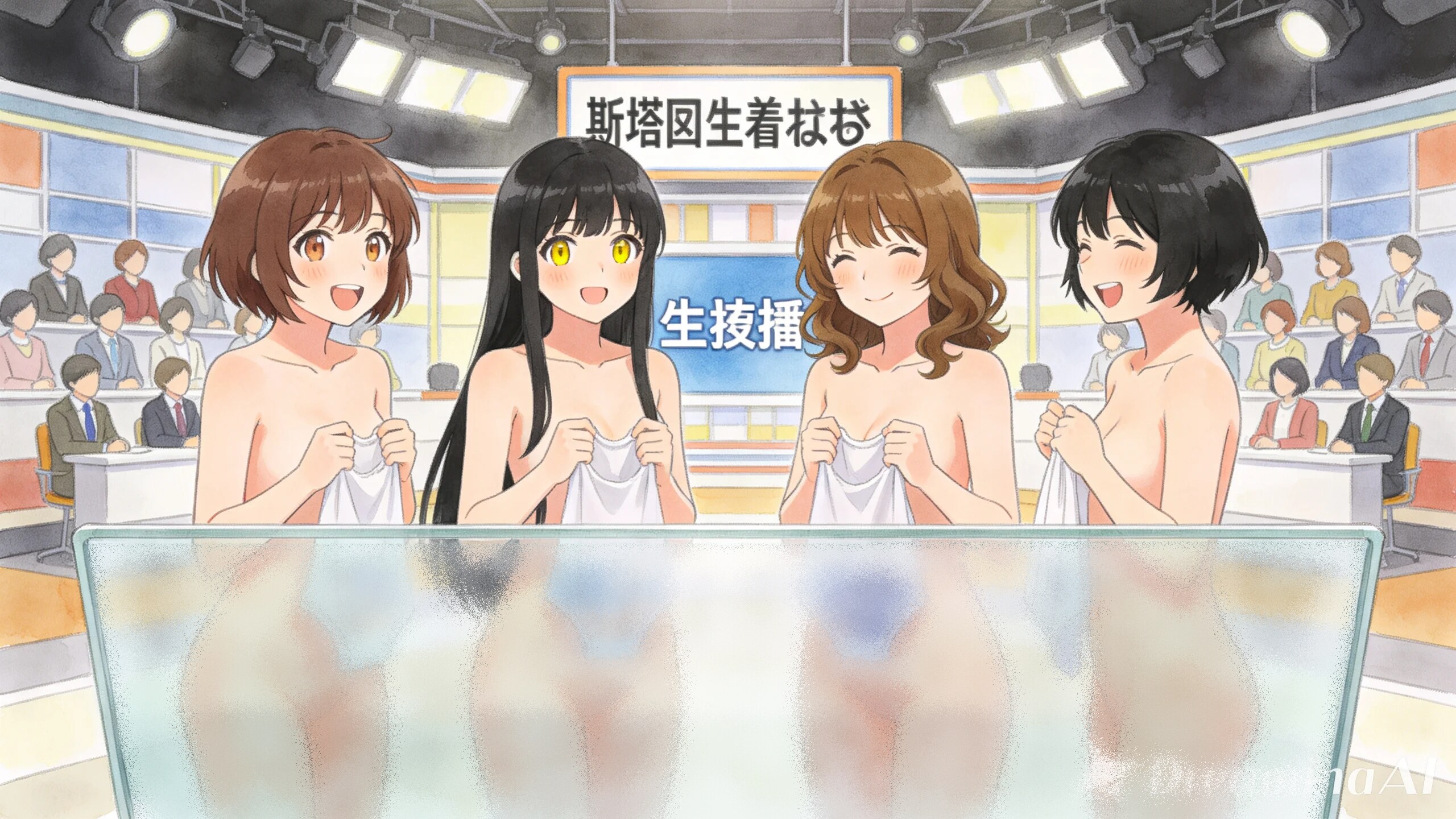 下がる目隠し