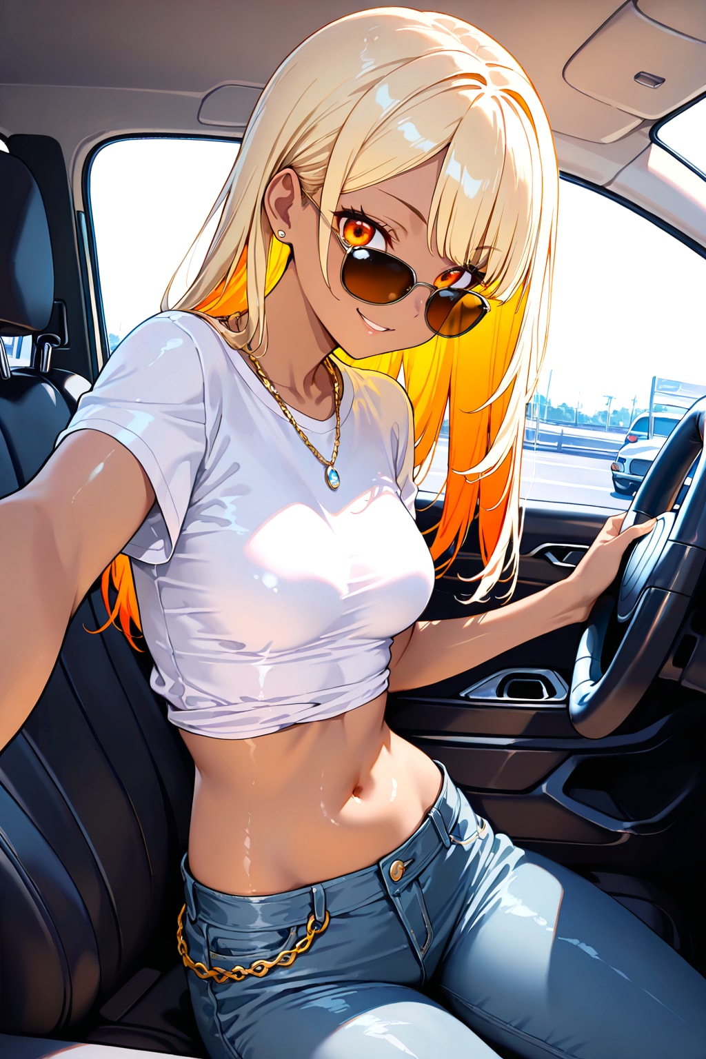 【黒ギャル】ドライブデート