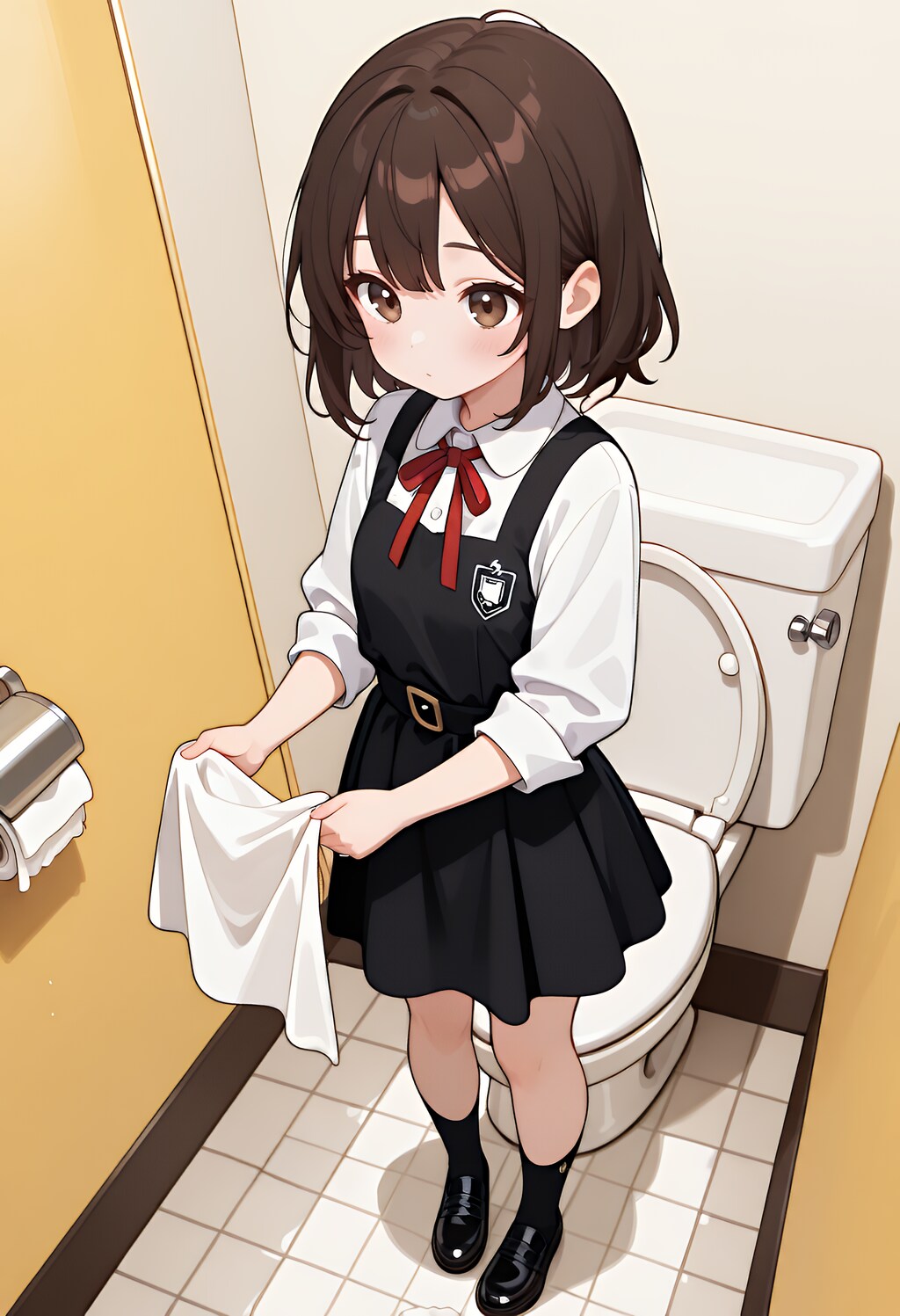 トイレ、掃除、する