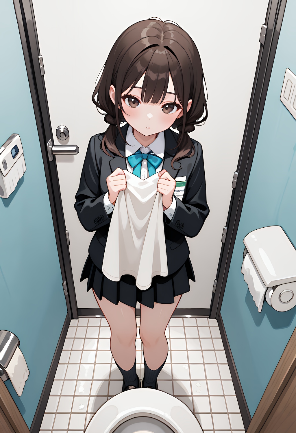 トイレ、掃除、する