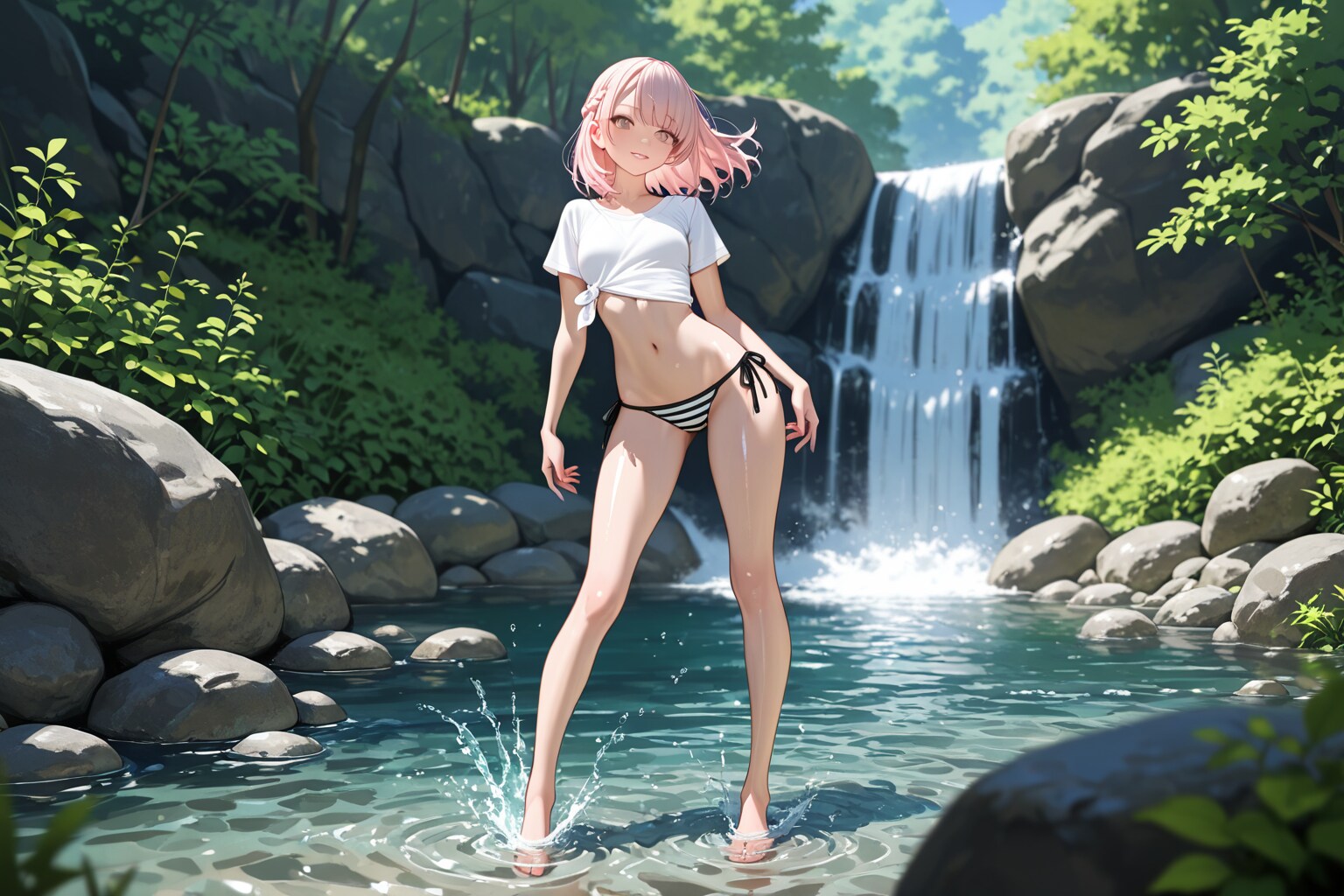 木漏れ日のせせらぎ【渓流】。