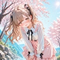春のガーリーファッション 2枚目