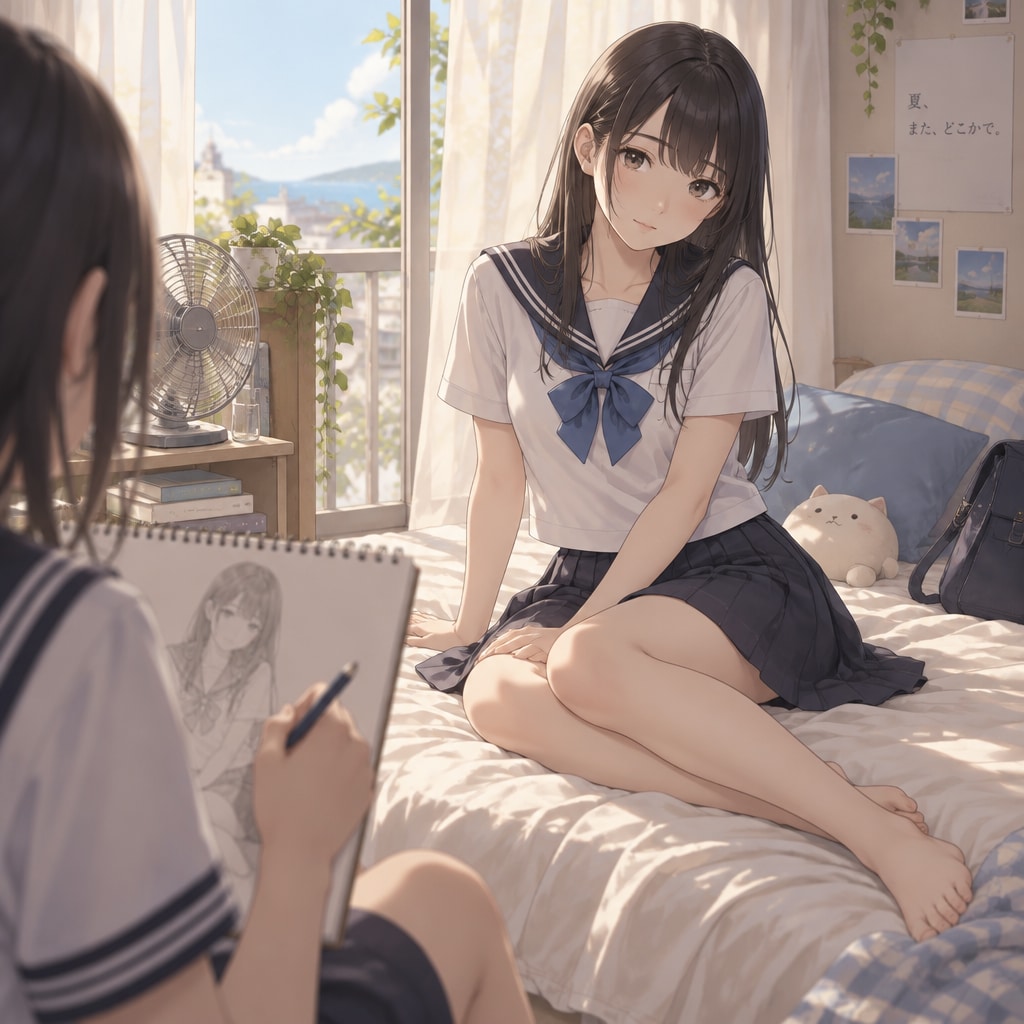 スケッチ少女 | の人気AIイラスト・グラビア