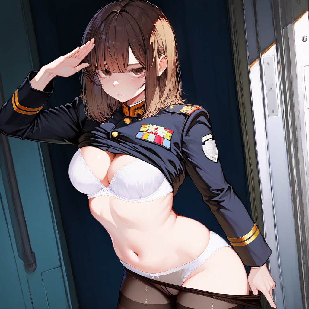 軍人さんに脱衣命令