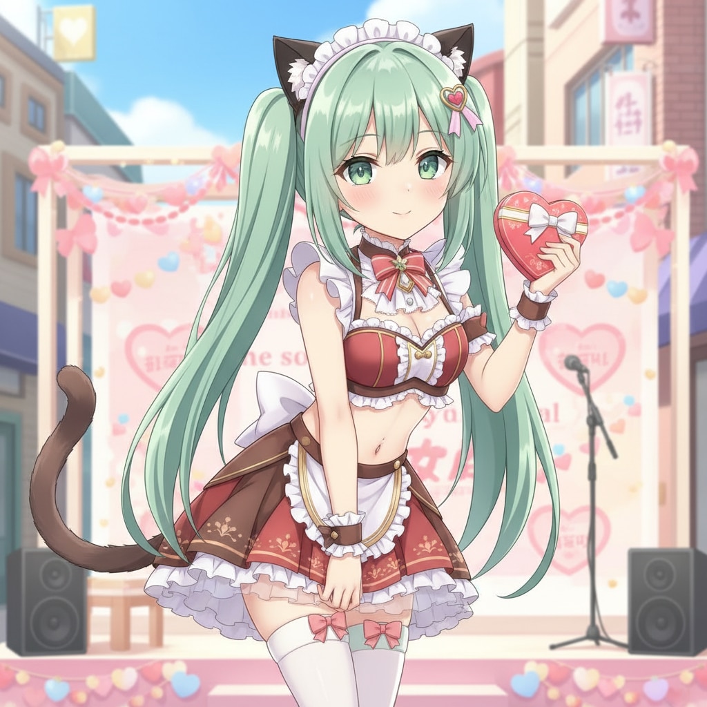 みどツイにゃん。バレンタインチョコ | の人気AIイラスト・グラビア