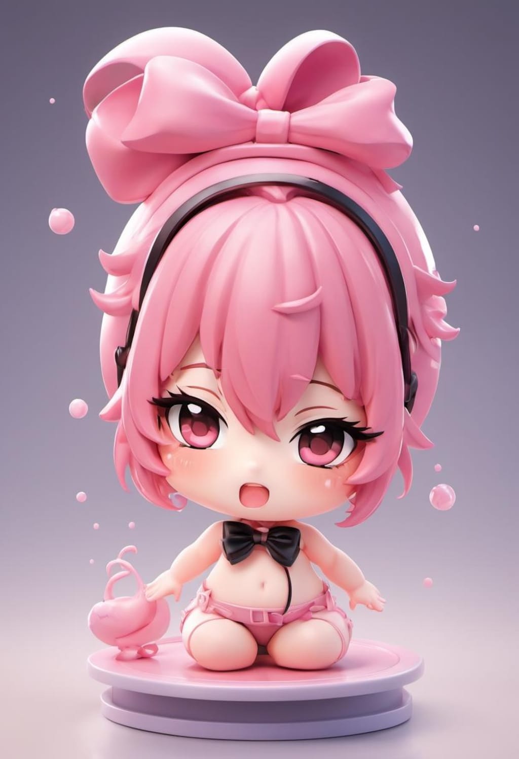 SDフィギュア化（桃髪）