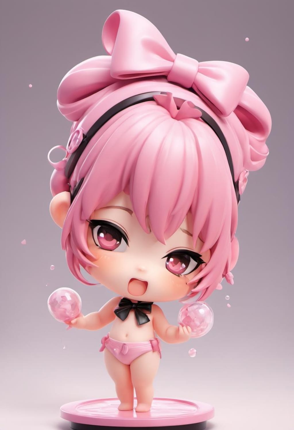 SDフィギュア化（桃髪）