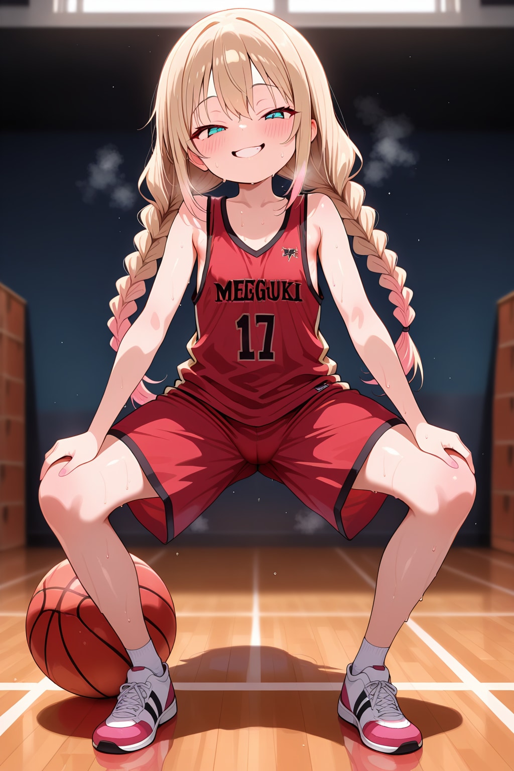 メスガキ　バスケユニフォーム | の人気AIイラスト・グラビア