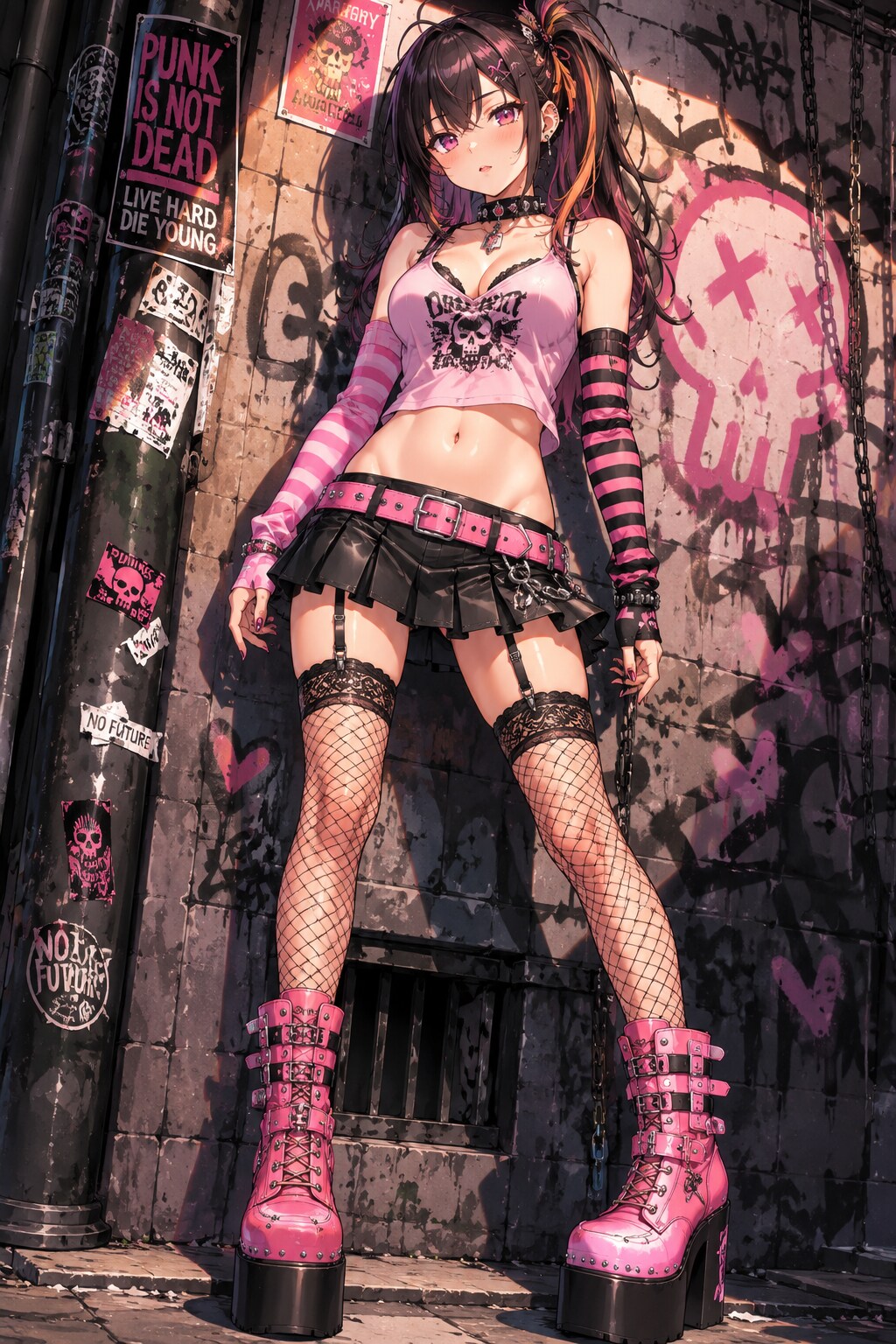 裏路地のパンクガール☠️