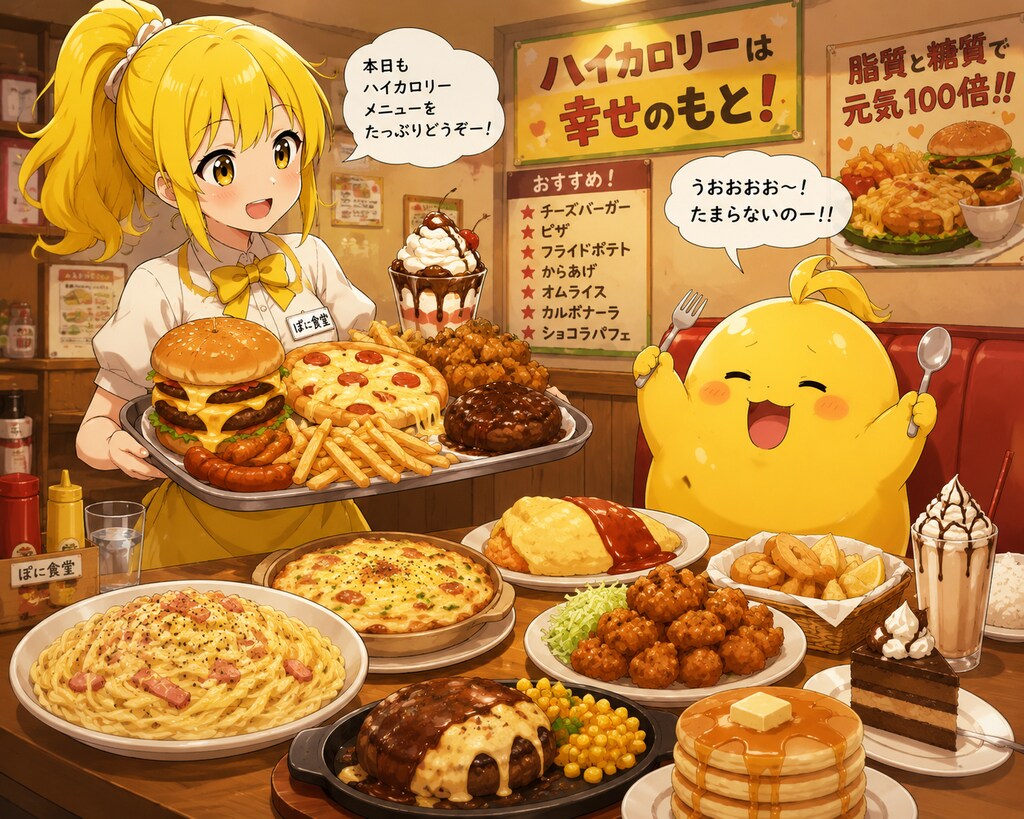 ハイカロリーで御持て成し