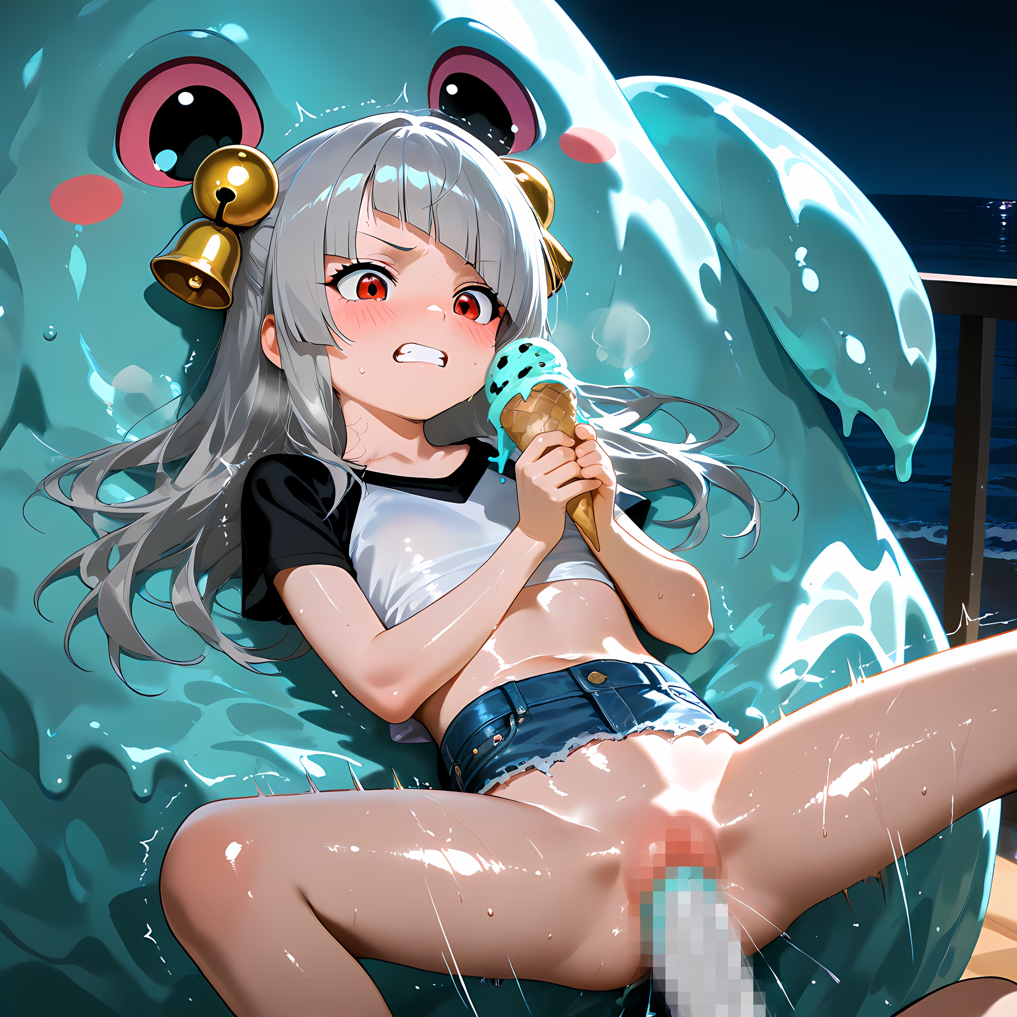 女の子達がアイスクリーム系モンスター達に・・・
