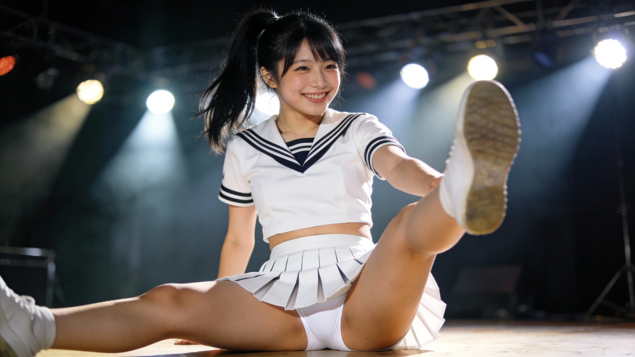 チアリーダーのダンスステージ(Seedream)