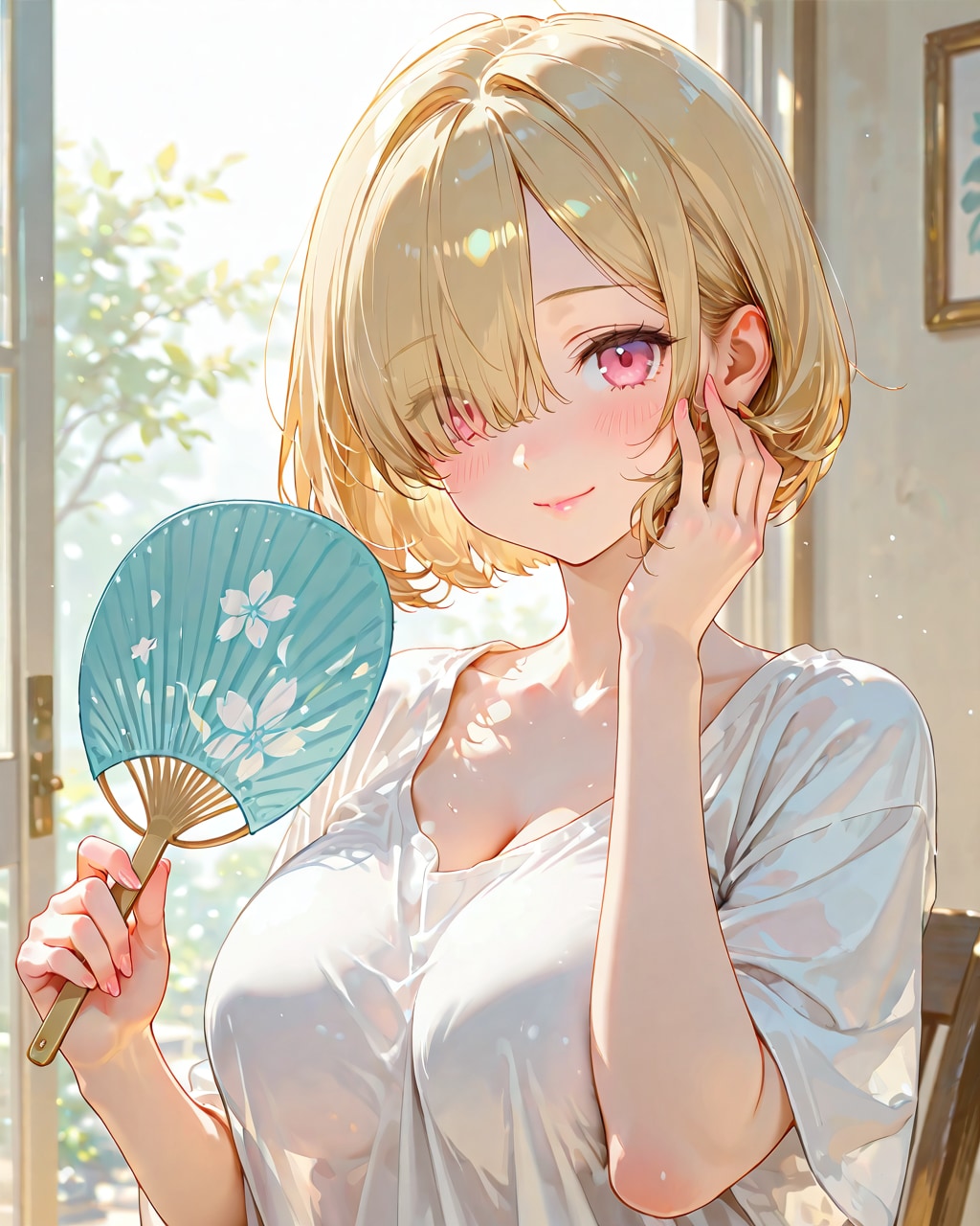 片目隠し
