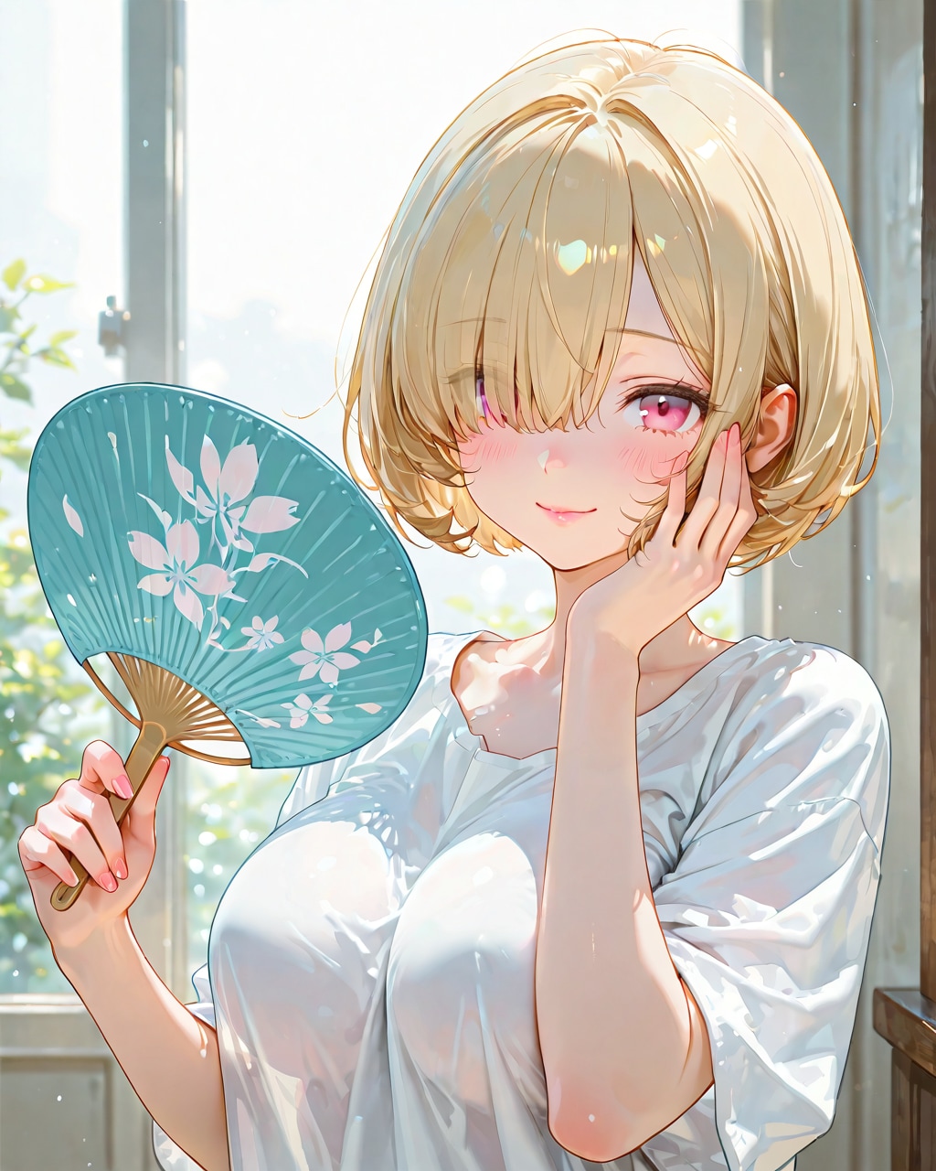 片目隠し