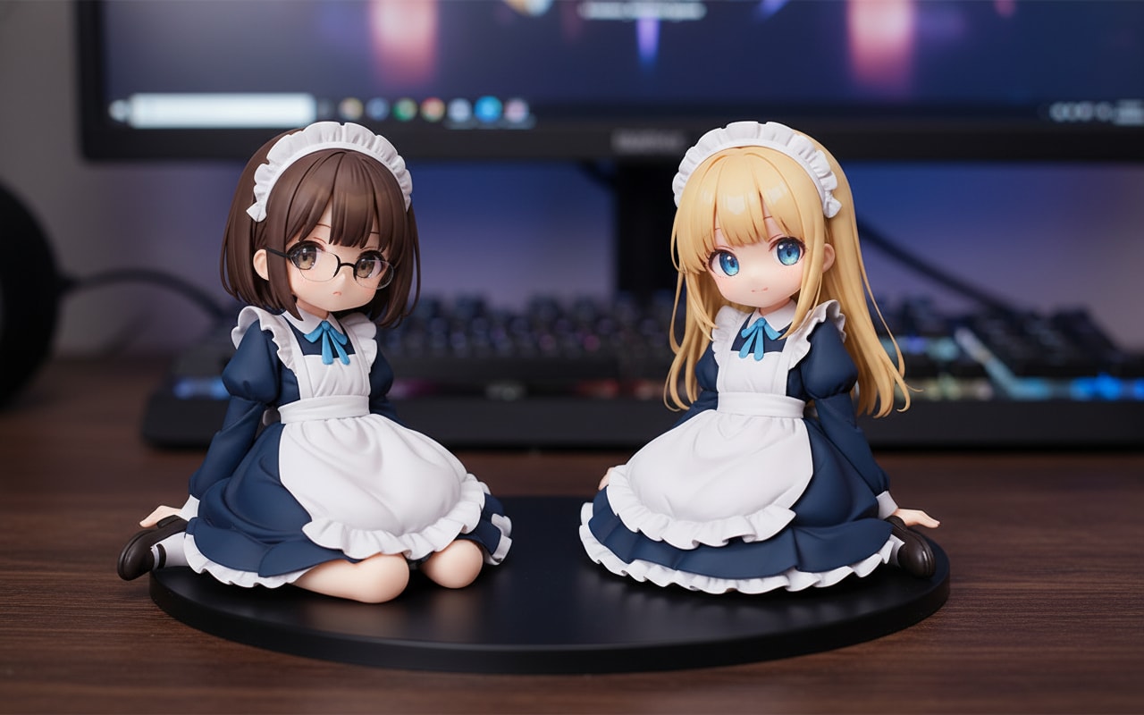 フィギュア化ちび眼鏡メイドちゃん