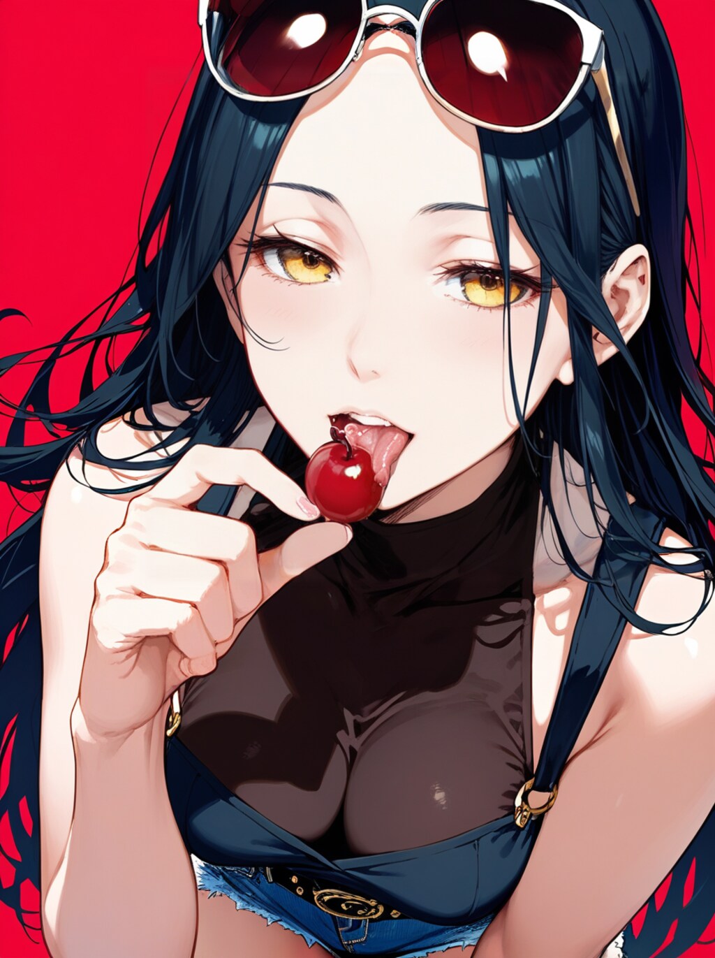 デニム×レオタード