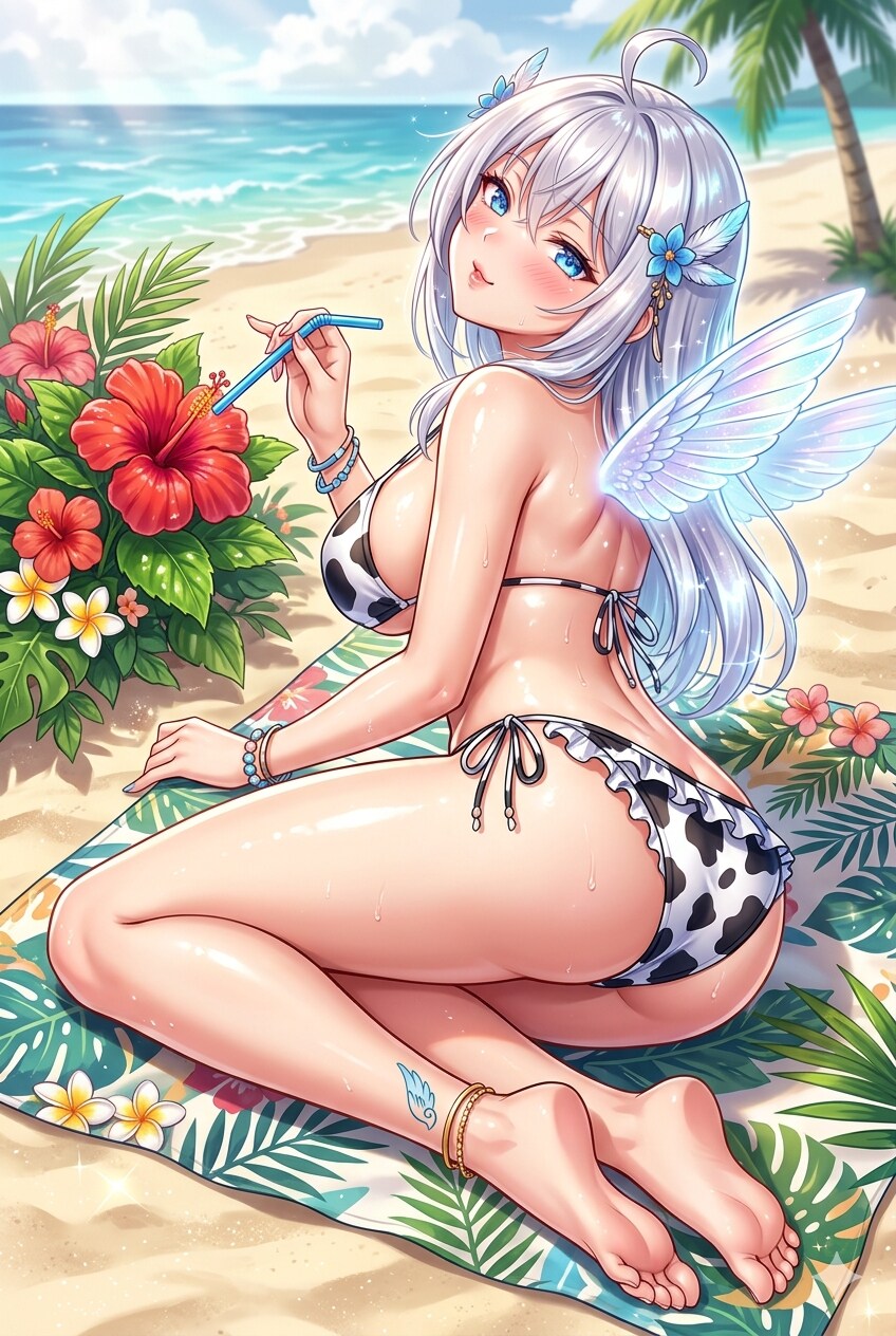 うまくいかない牛ビキニ
