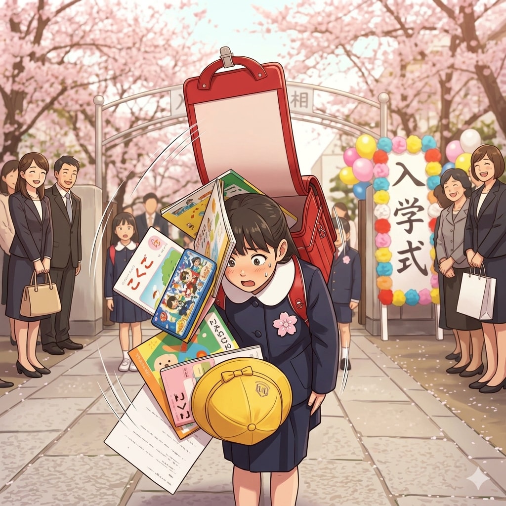 ランドセルお辞儀