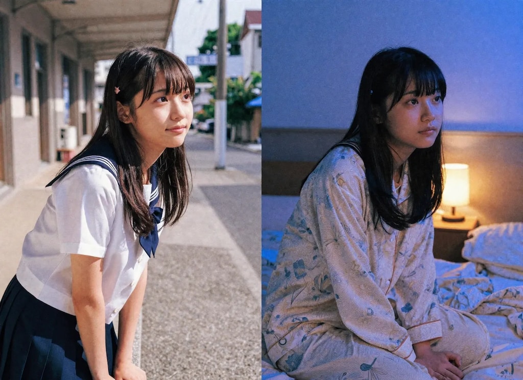 健全なビフォアアフター（昼と夜パジャマ）