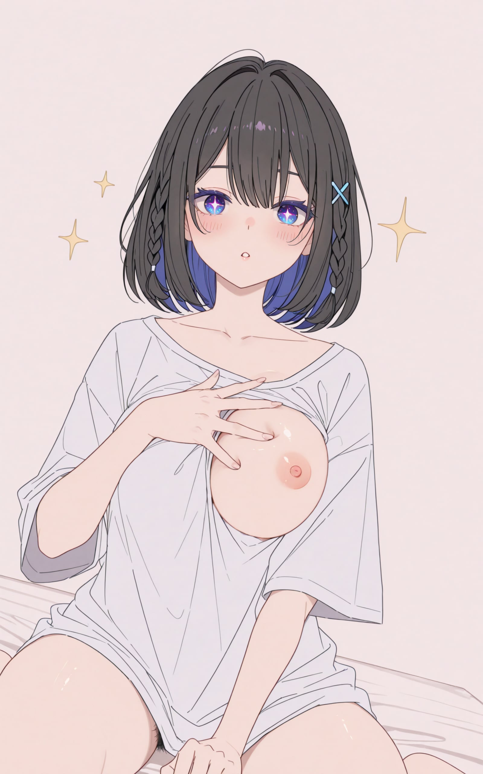 見て! 穴あいちゃった