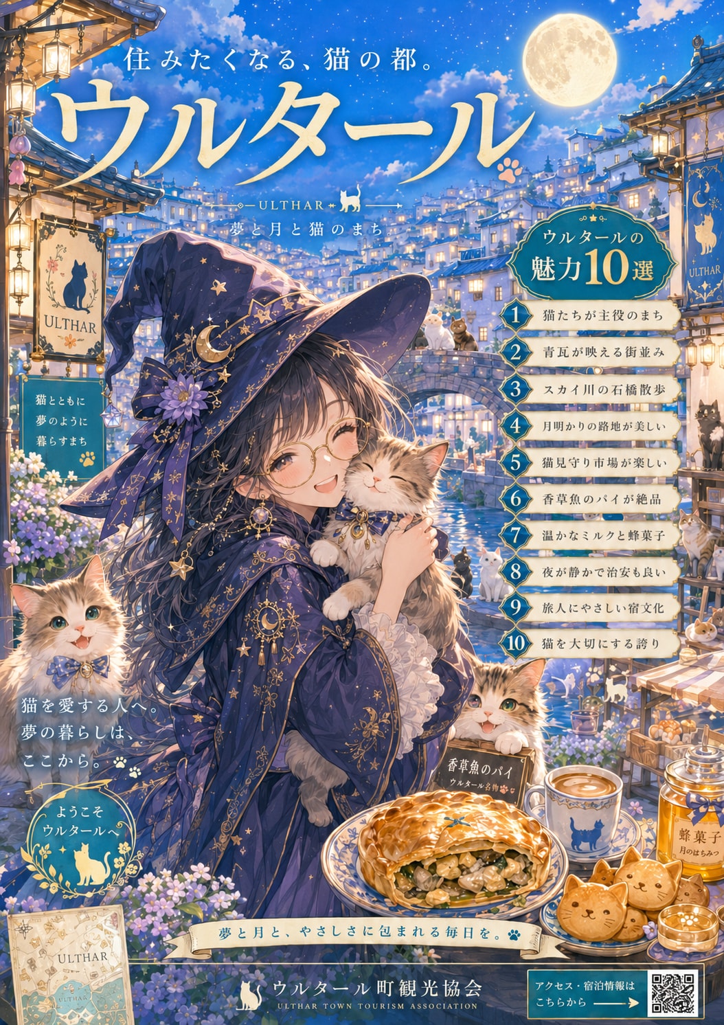 猫の都　ウルタールを巡ろう | の人気AIイラスト・グラビア
