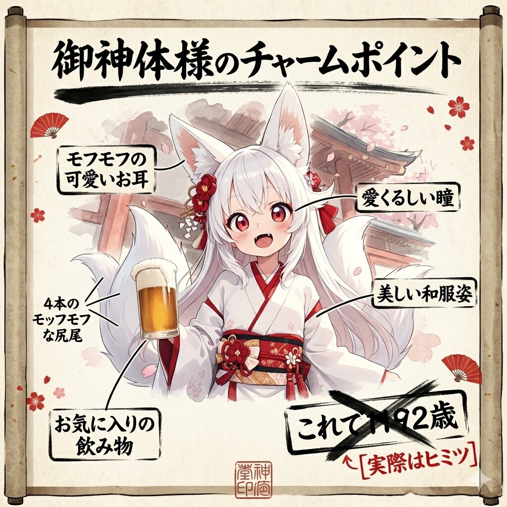 御神体様のチャームポイント